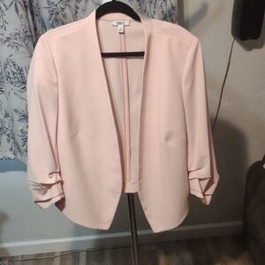 NWOT- Bar III Pink Blazer with Ruched Sleeves